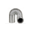 10-meter Aliflex uninsulated flexible duct by Direct Duct Supplies, showing the black plastic exterior and flexible corrugated design.