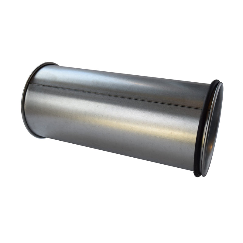 Quick-Fit Slip Duct With Clip and O-Ring – Galvanised – 0.3 Metre – Nordfab