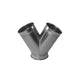 Quick-Fit Y-Branch (Breeches) – 60 Degree – Galvanised – Nordfab