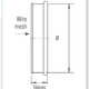 Quick-Fit Mesh End Cap – Galvanised – Nordfab