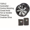 S&P Contra Rotating Case Mounted Axial Fan TCBTX2/4 + Variable Frequency Inverter Package