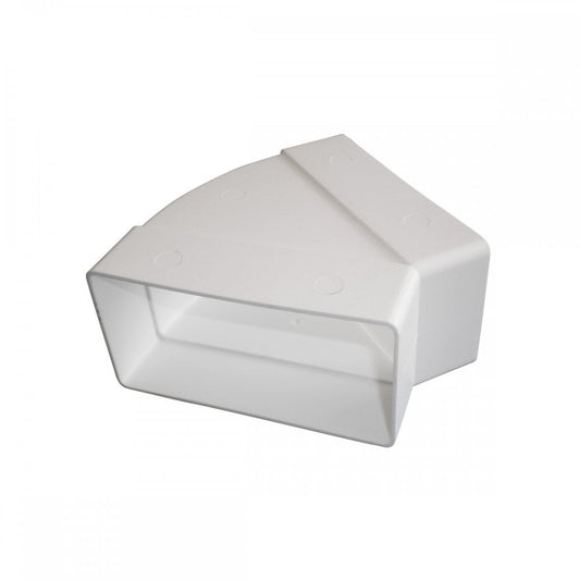 Plastic Ducting Horizontal 45 Degree Bend
